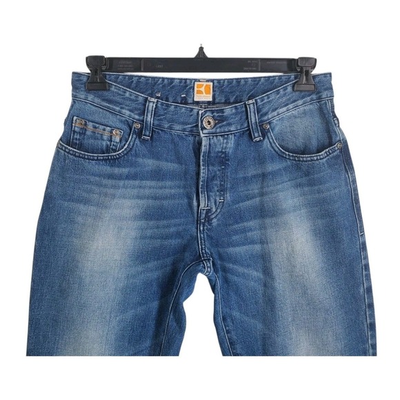 Hugo Boss Other - Hugo Boss Orange Blue Jeans Mens 32x30 Buttonfly Straight Leg (31x29)